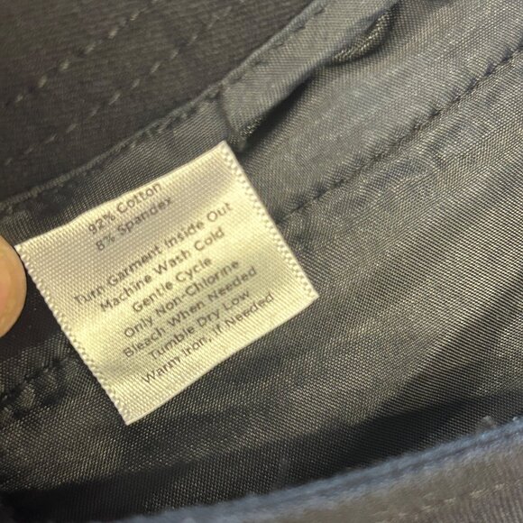 Talbots Womens Signature Black Slim Cropped Pants Size 16 Cotton/Spandex 1859 - Picture 5 of 6